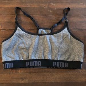 S-M Grey Puma Sport Bra